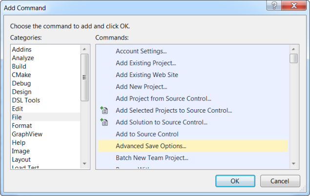 Adding new command to Visual Studio menu